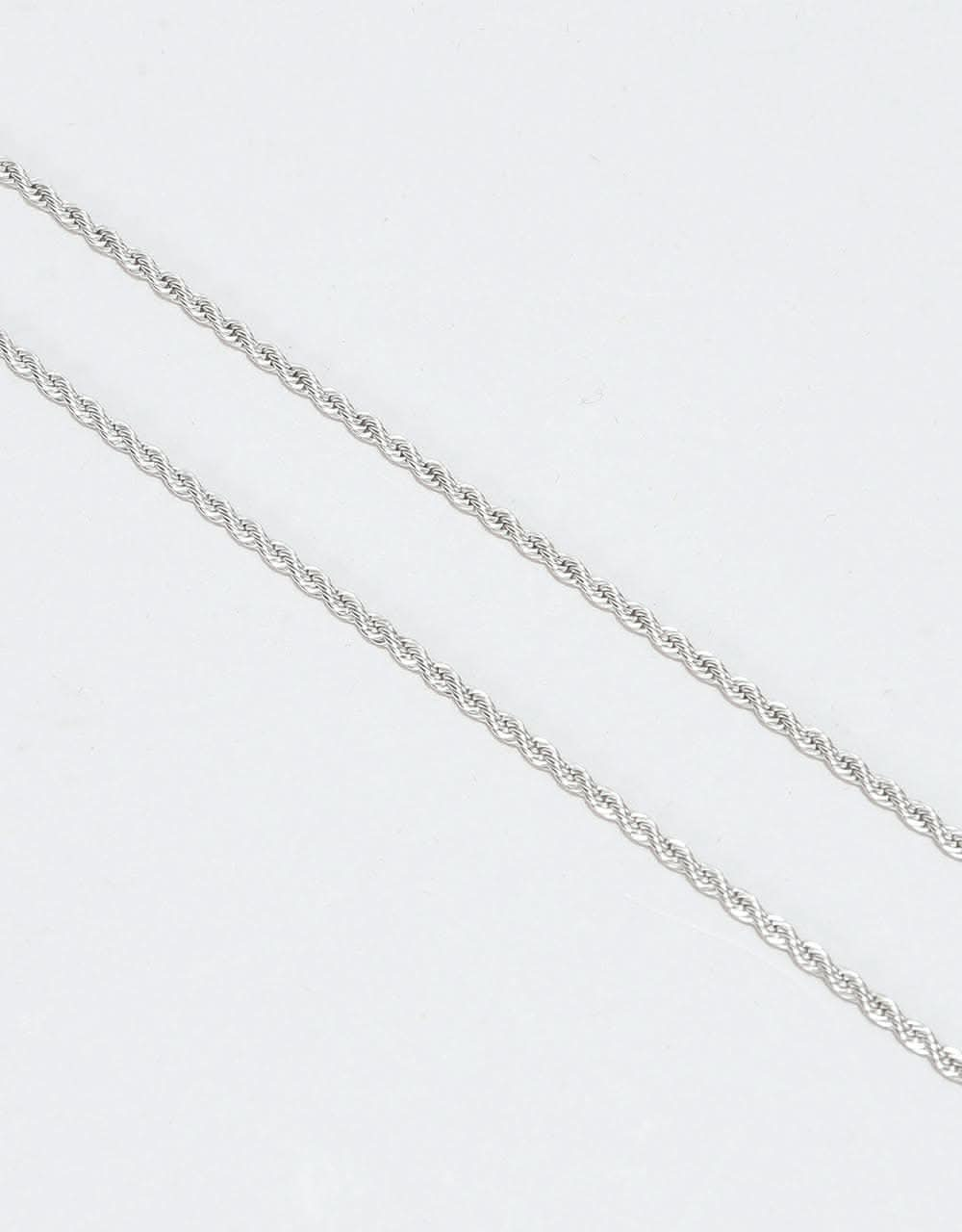 Midvs Co 22" Rope Chain Necklace - White Gold