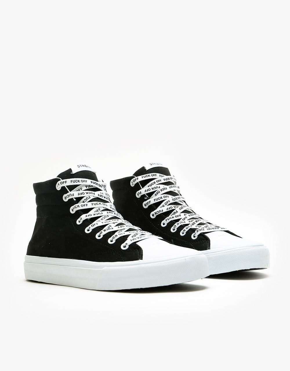 Straye Venice Skate Shoes - B&W F*CK