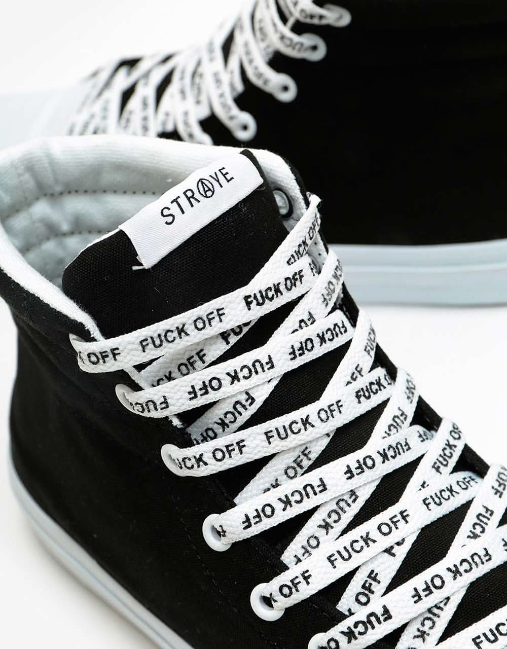 Straye Venice Skate Shoes - B&W F*CK