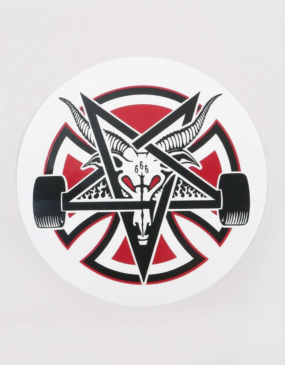 Independent x Thrasher Pentagram Cross 5" Sticker