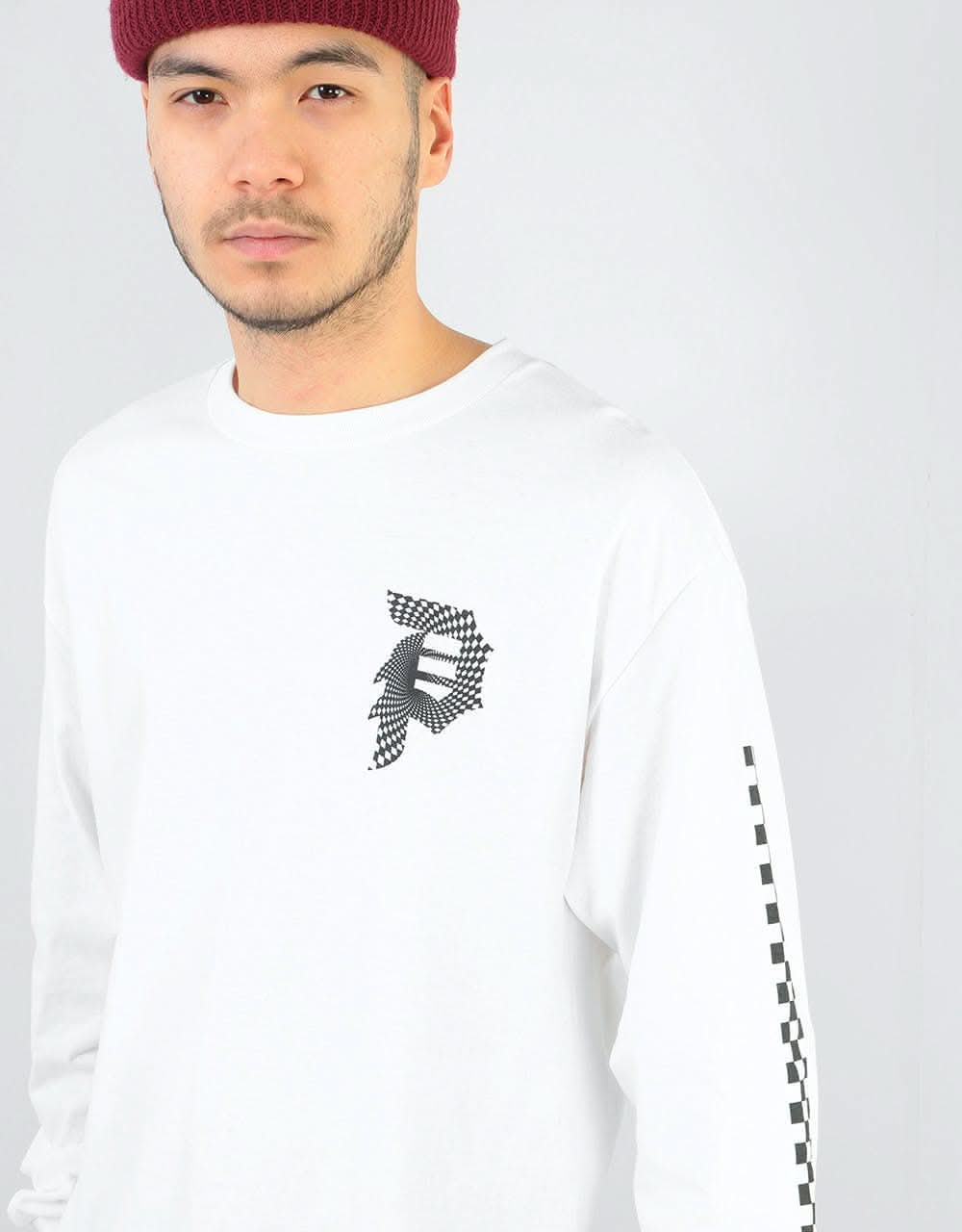 Primitive Dirty P Warp L/S T-Shirt - White