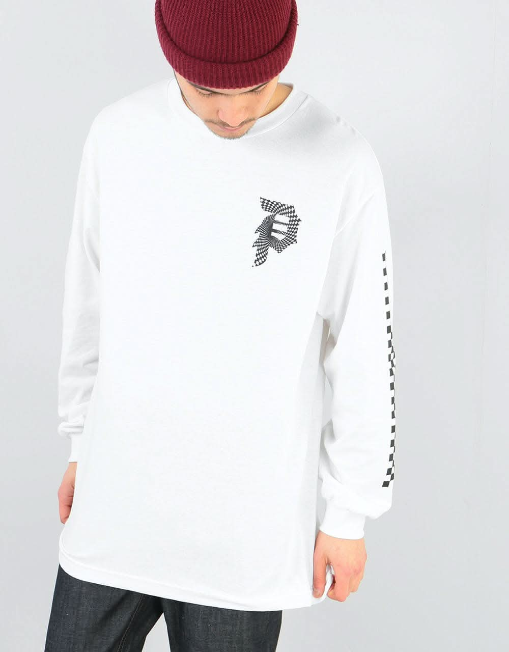 Primitive Dirty P Warp L/S T-Shirt - White