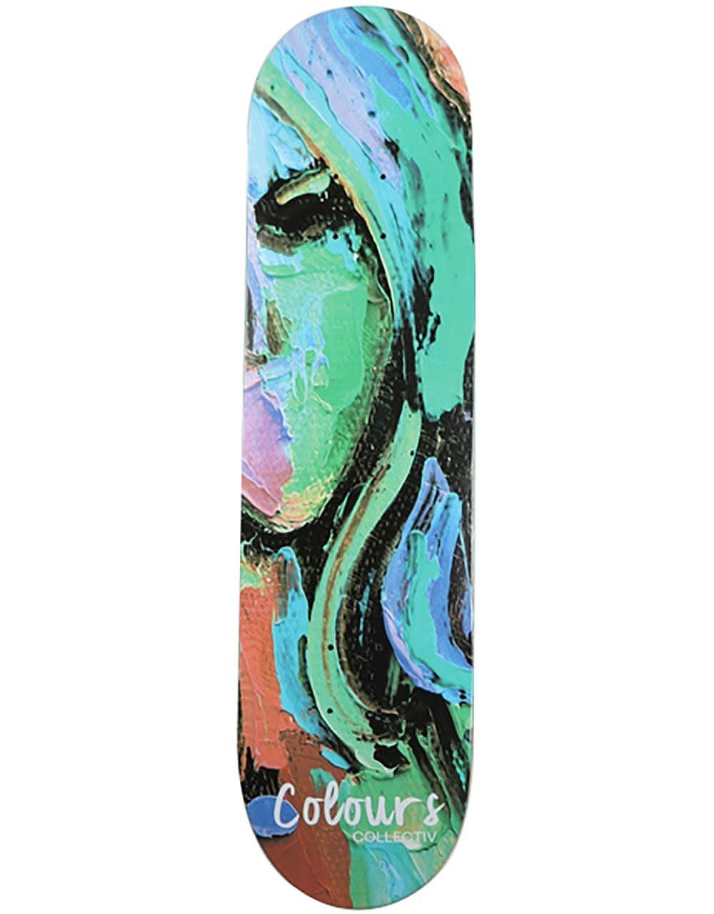 Colours Collectiv Face 96 Skateboard Deck - 8"