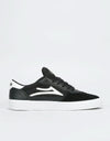 Lakai Cambridge Skate Shoes - Black/White Suede