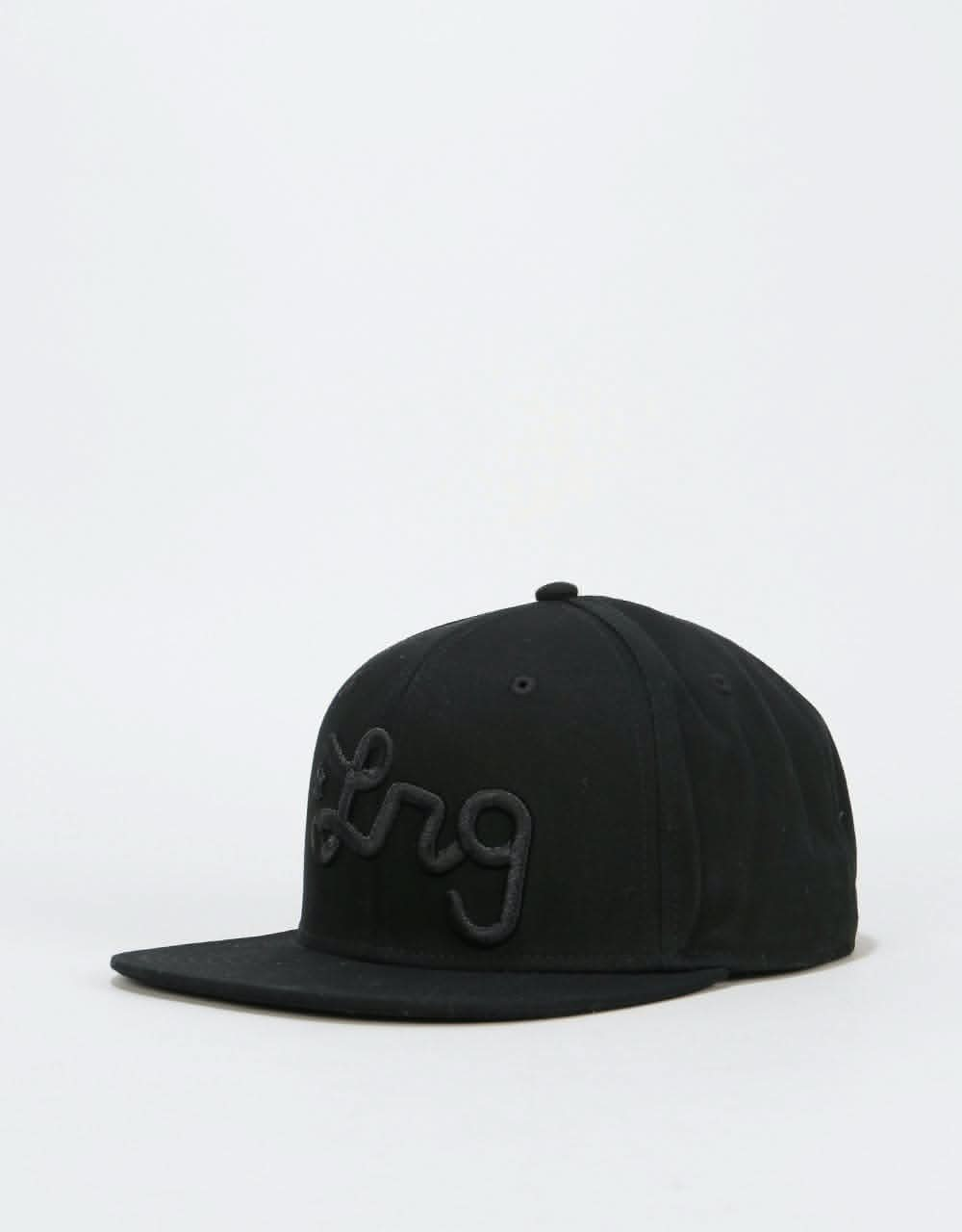 LRG Script Snapback Cap - Black Onyx