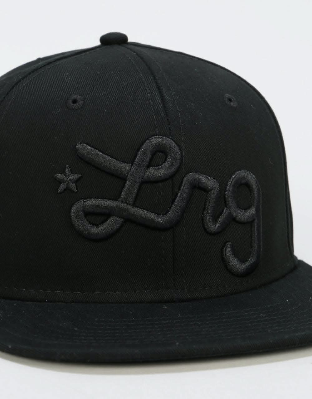 LRG Script Snapback Cap - Black Onyx