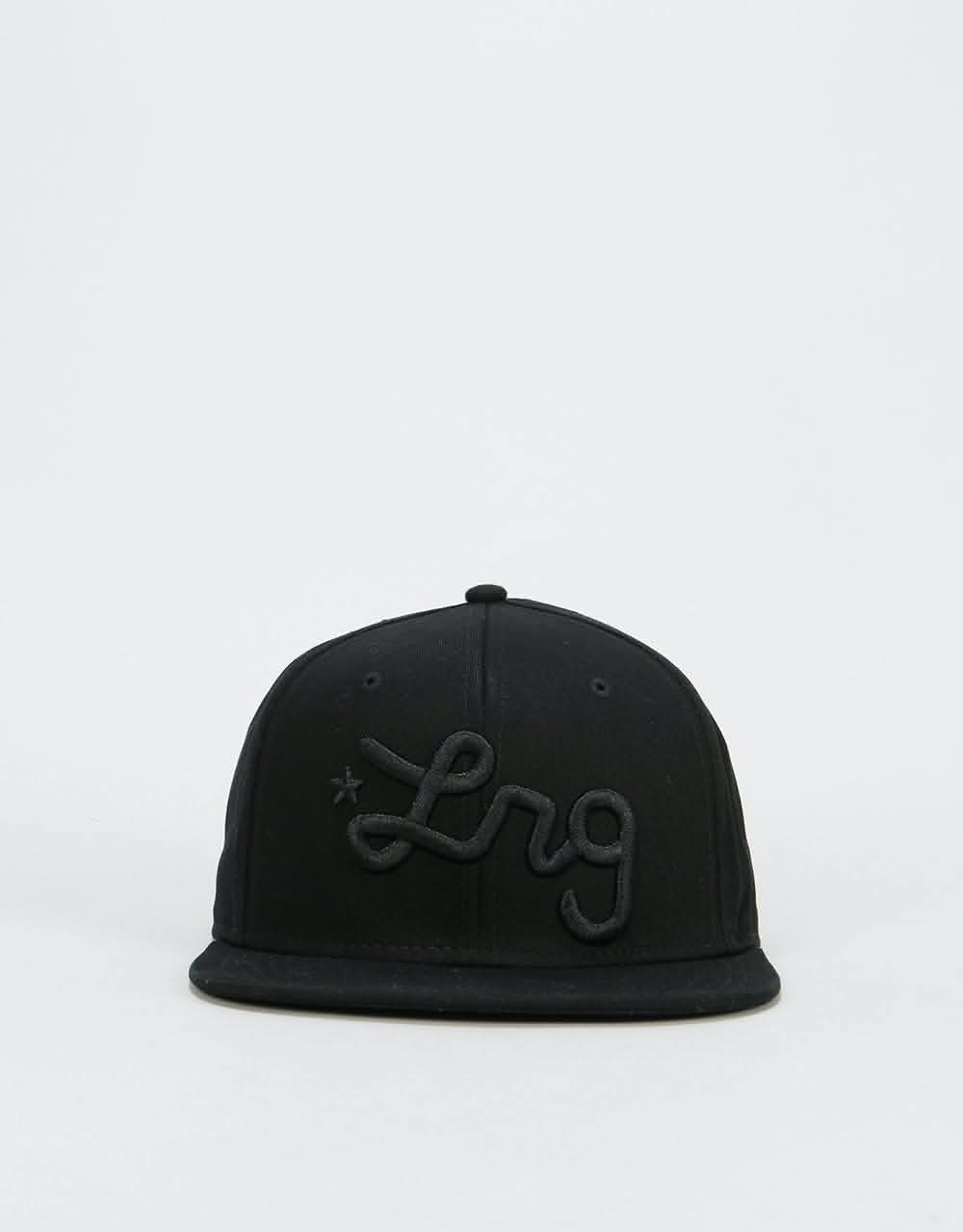 LRG Script Snapback Cap - Black Onyx