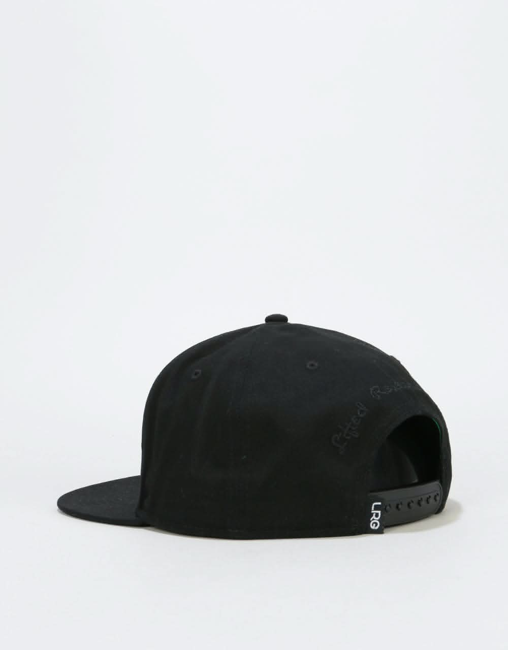 LRG Script Snapback Cap - Black Onyx