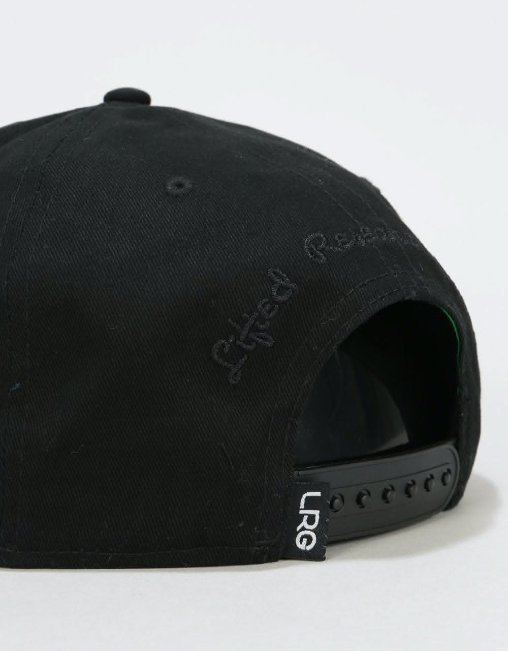 LRG Script Snapback Cap - Black Onyx