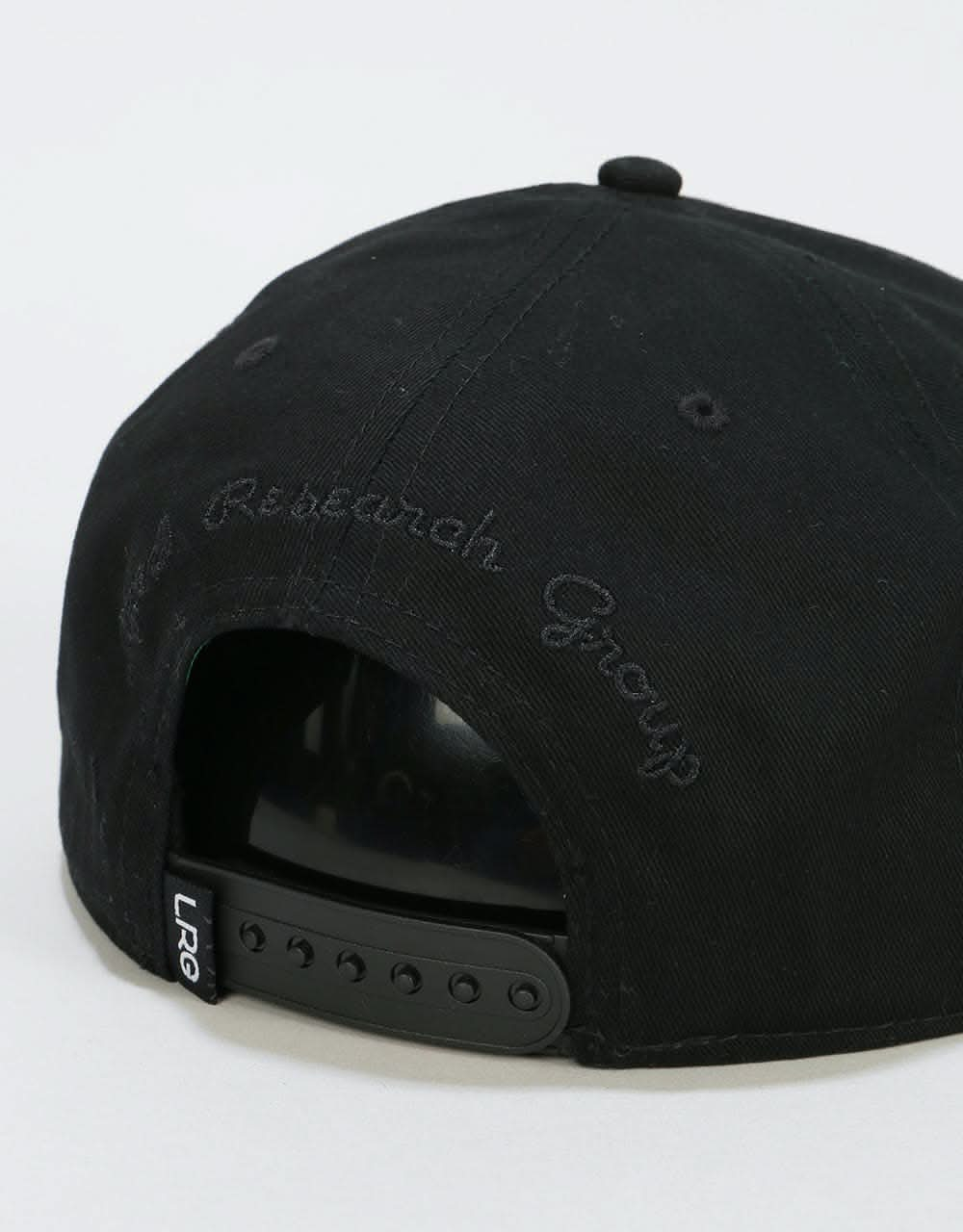 LRG Script Snapback Cap - Black Onyx