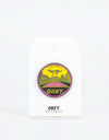 Obey Mushroom Cloud Pin - Magenta / Yellow Multi