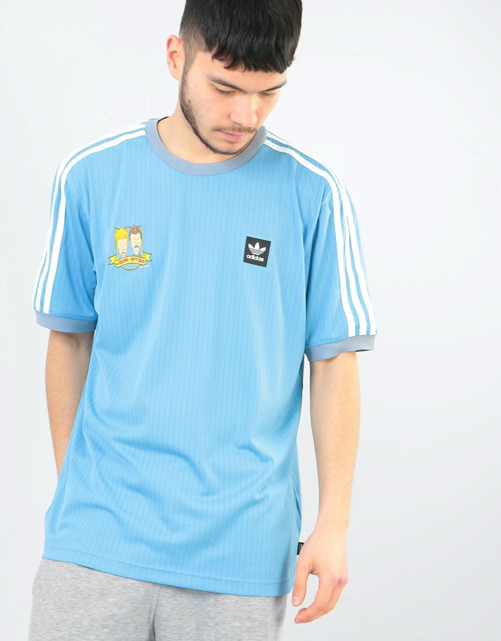 Adidas x Beavis & Butt-Head Jersey - Light Blue/White