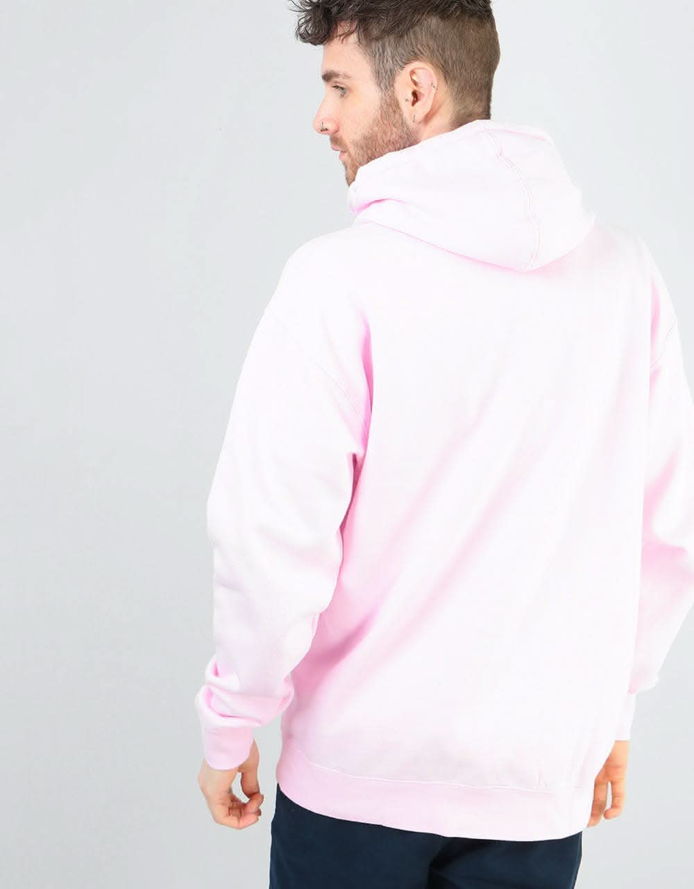 Enjoi Panda Flocking Pullover Hoodie - Light Pink