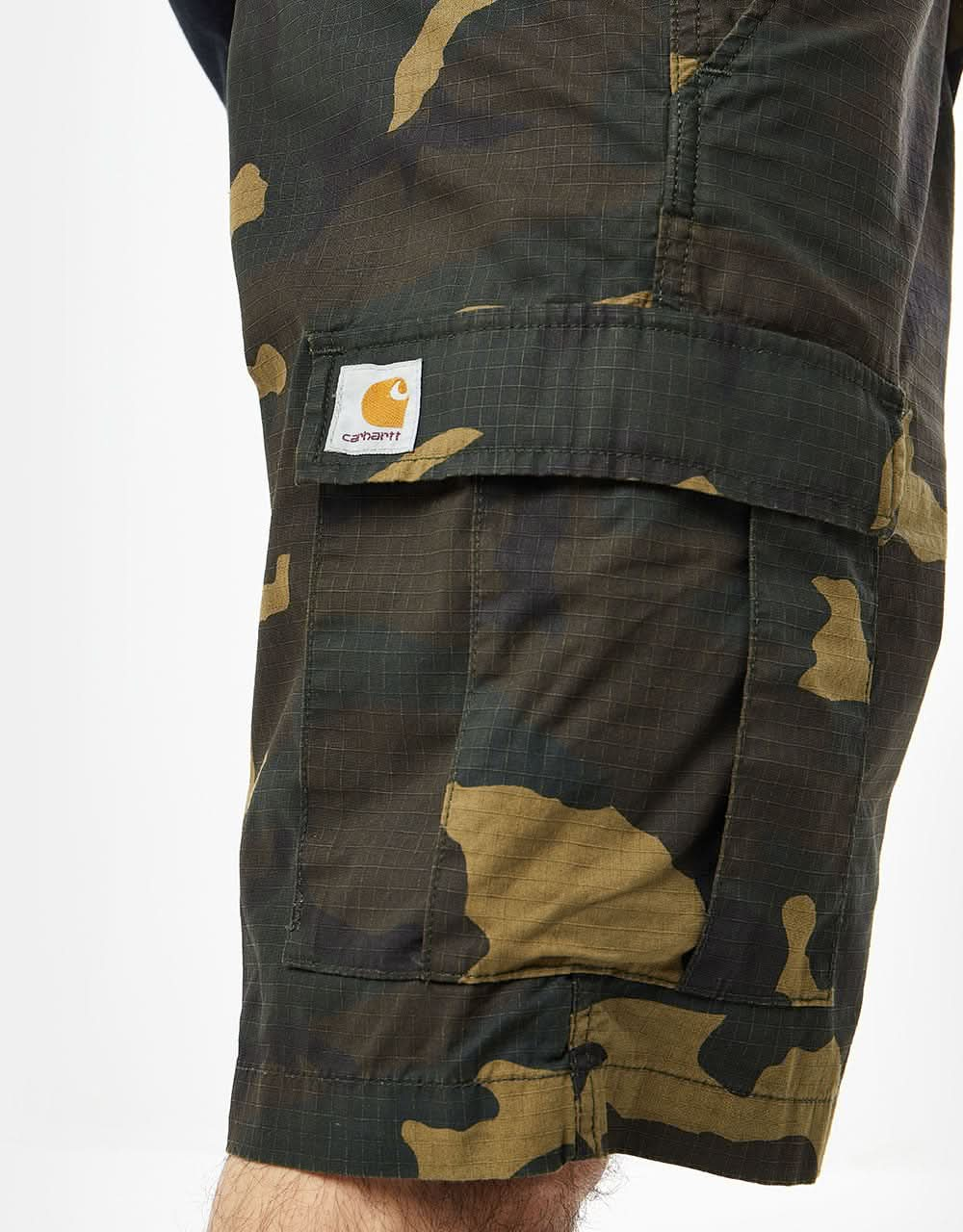 Carhartt WIP Aviation Short - Camo Laurel (Rinsed)