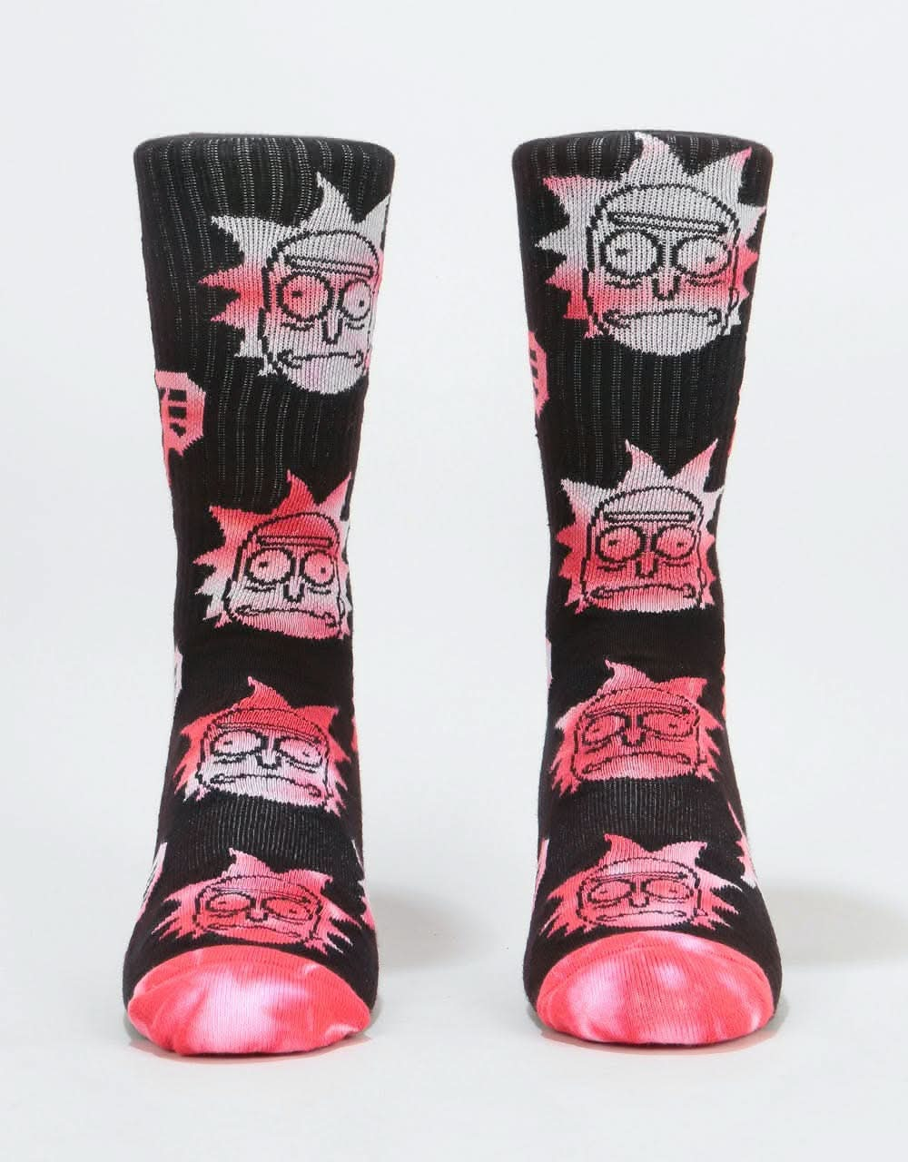 Primitive x Rick & Morty RnM Crew Socks - Pink Tie Dye