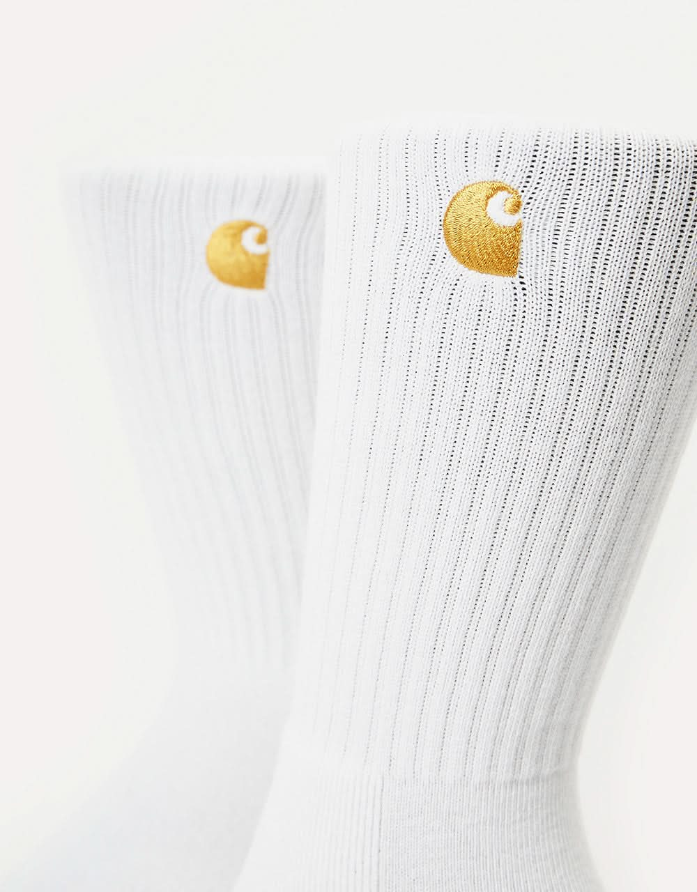 Carhartt WIP Chase Socks - White/Gold