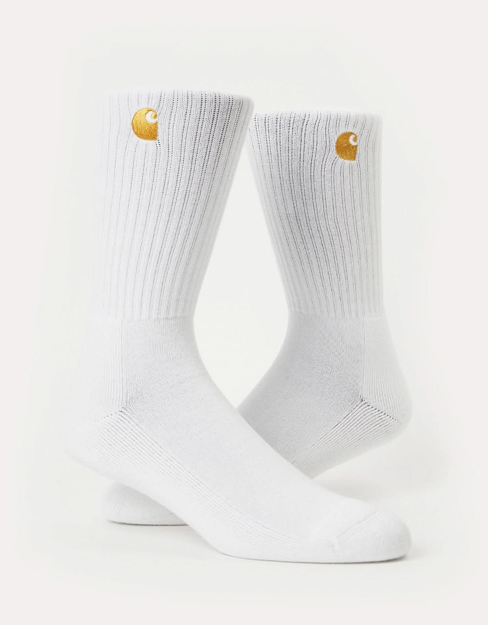 Calcetines Carhartt WIP Chase - Blanco/Oro