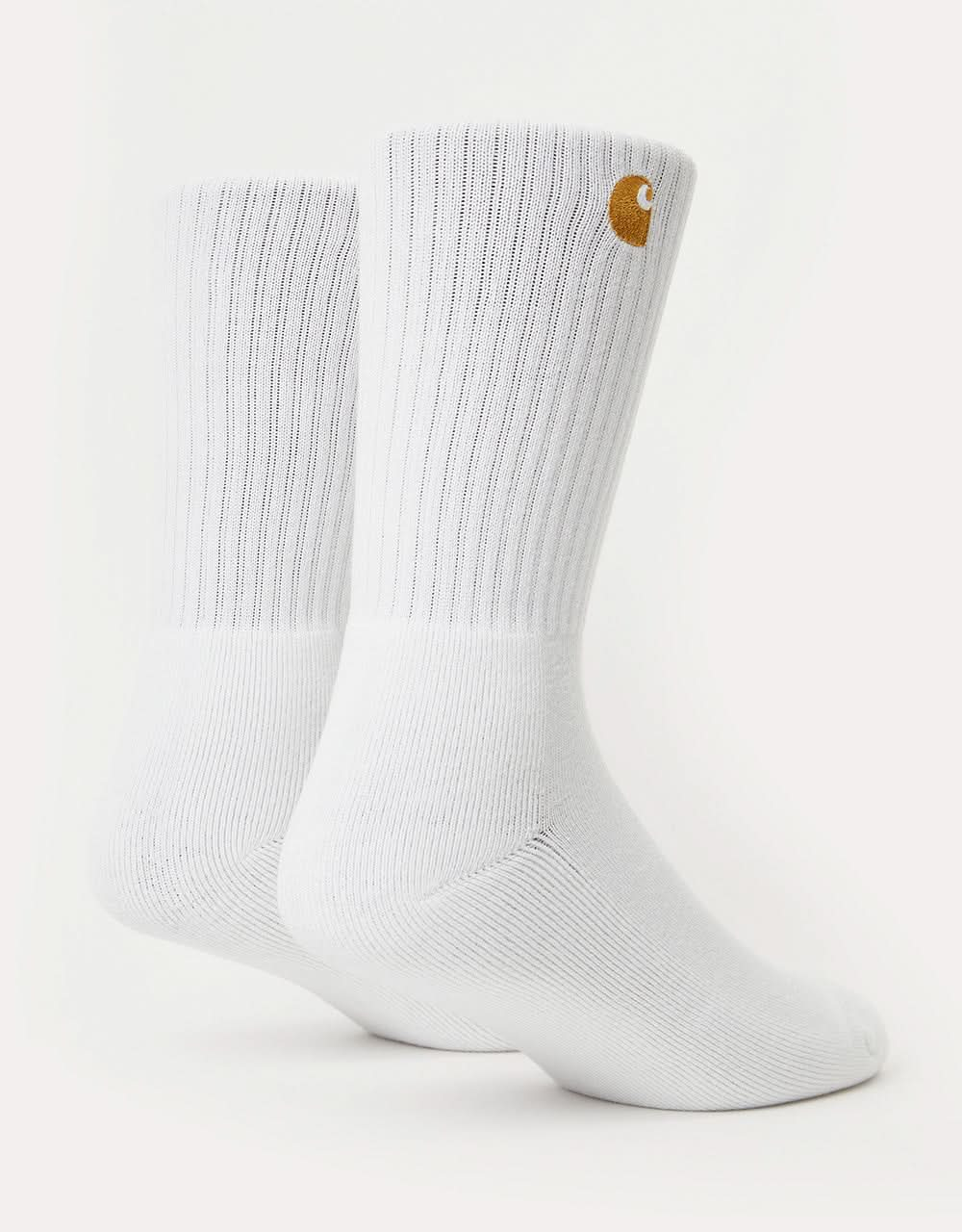 Chaussettes Carhartt WIP Chase - Blanc/Or