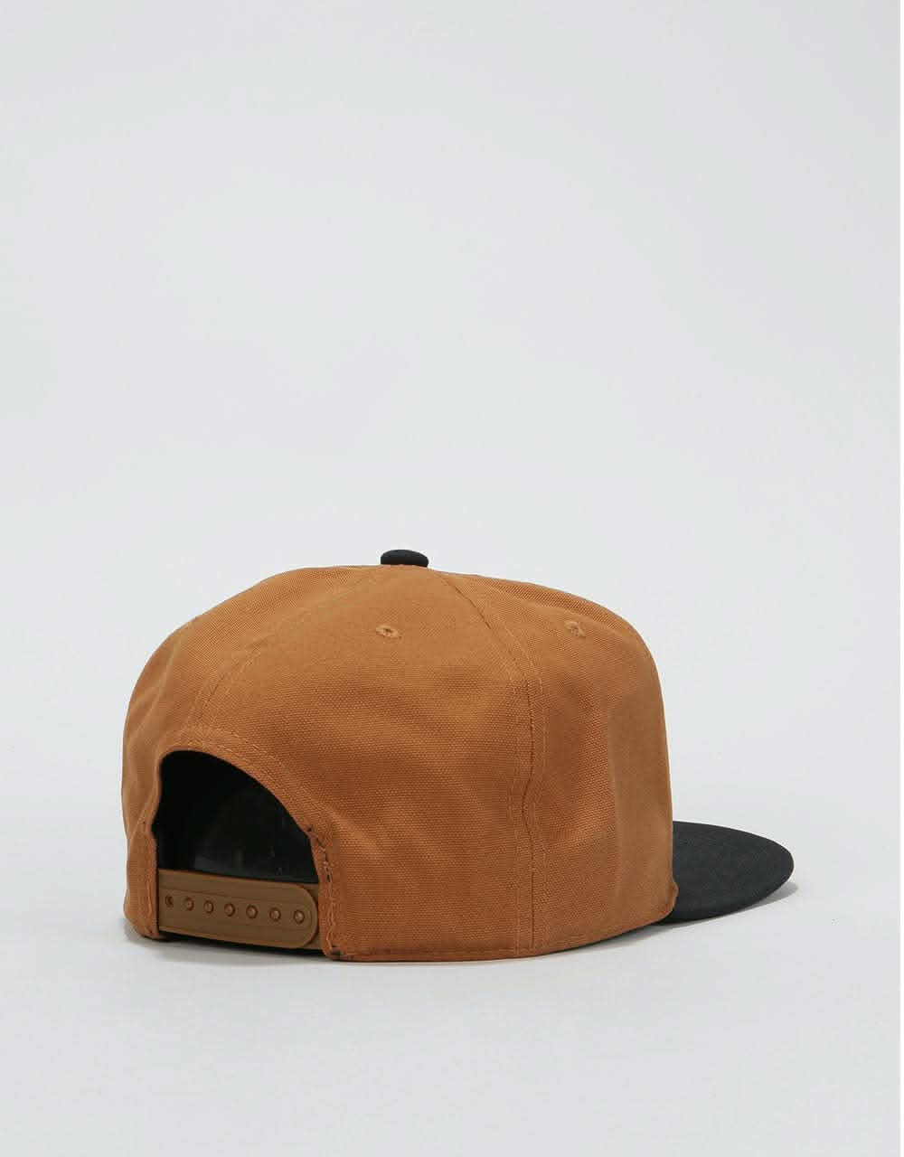 Carhartt WIP Logo Bi-Colored Snapback Cap - Hamilton Brown/Black