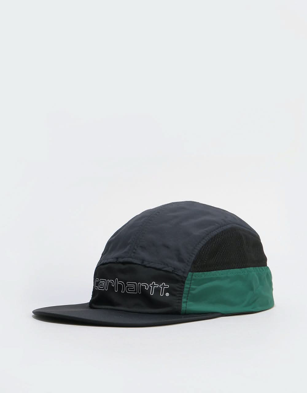 Carhartt WIP Terrace 5 Panel Cap - Black/Dark Navy/Bottle Green/Black