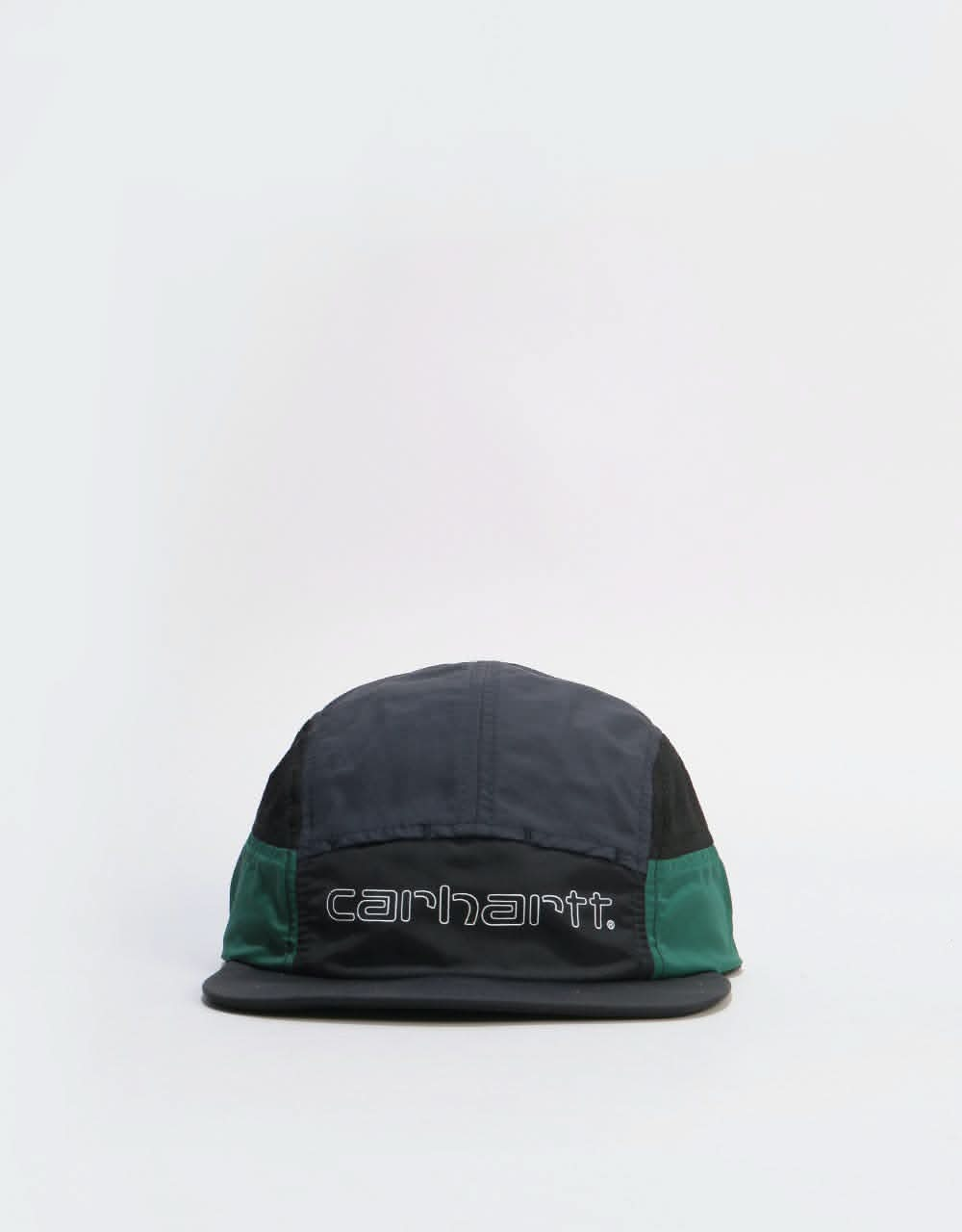 Carhartt WIP Terrace 5 Panel Cap - Black/Dark Navy/Bottle Green/Black