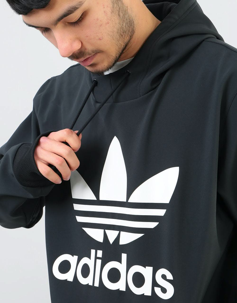 Adidas Team Tech Pullover Hoodie - Black/White