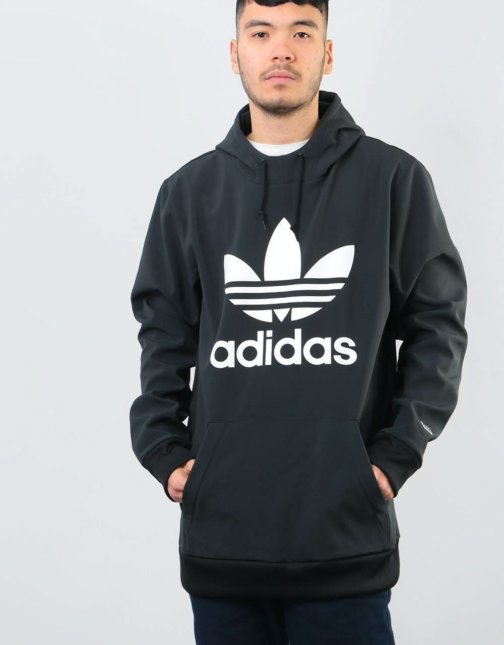 Adidas Team Tech Pullover Hoodie - Black/White