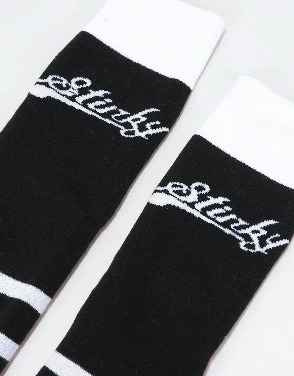 Stinky Black&White Snowboard Socks - Black/White