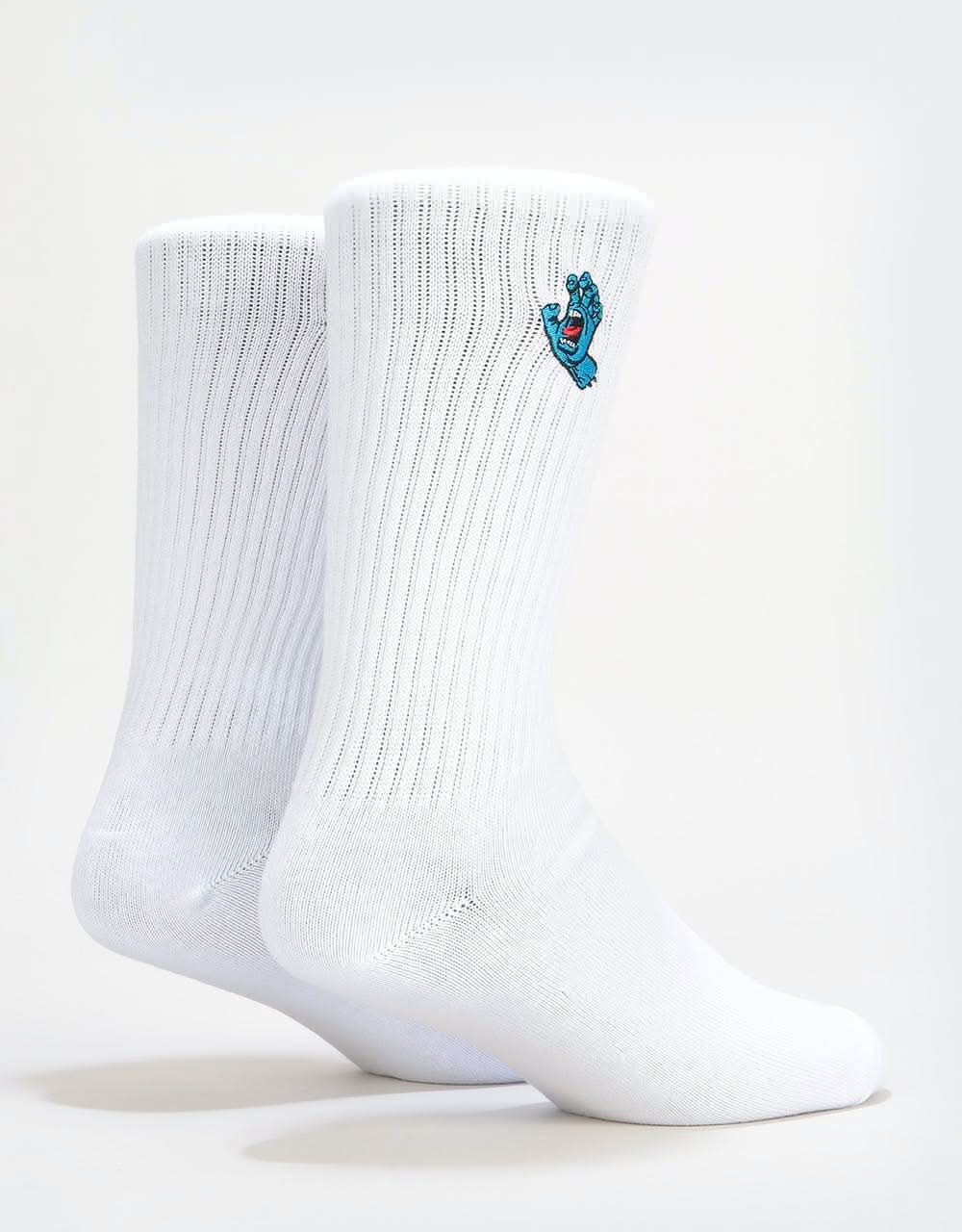 Santa Cruz Screaming Mini Hand Socks - White