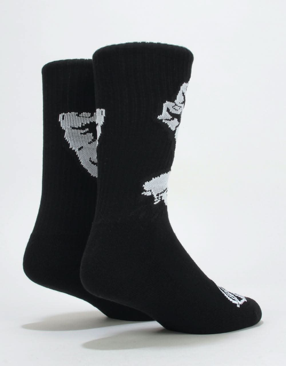 Santa Cruz Screaming Mono Hand Socks - Black