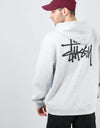 Stüssy Basic Stüssy Hood - Ash Heather