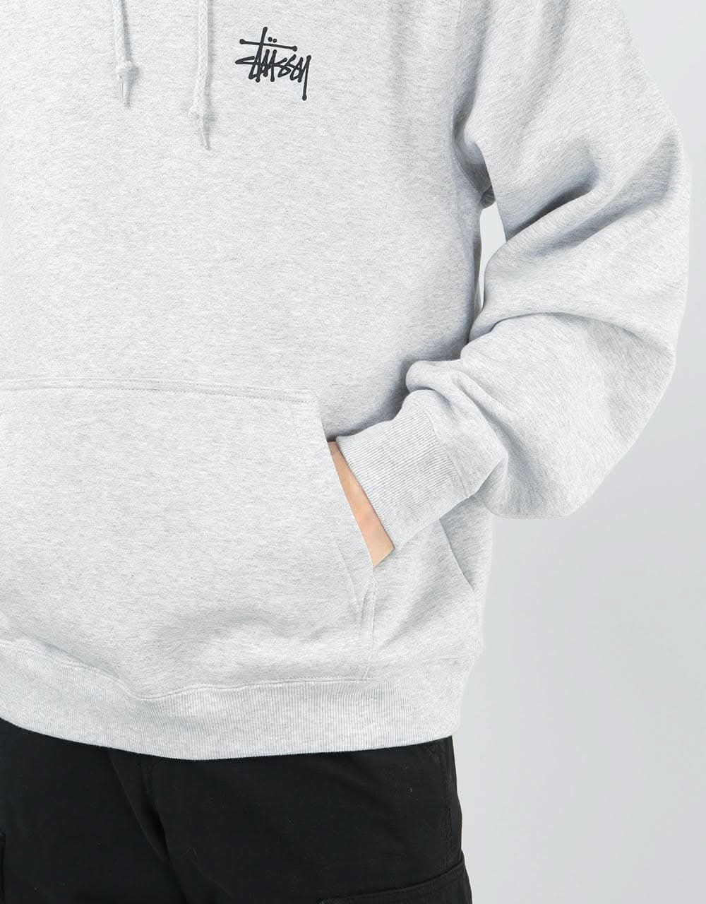 Stüssy Basic Stüssy Hood - Ash Heather