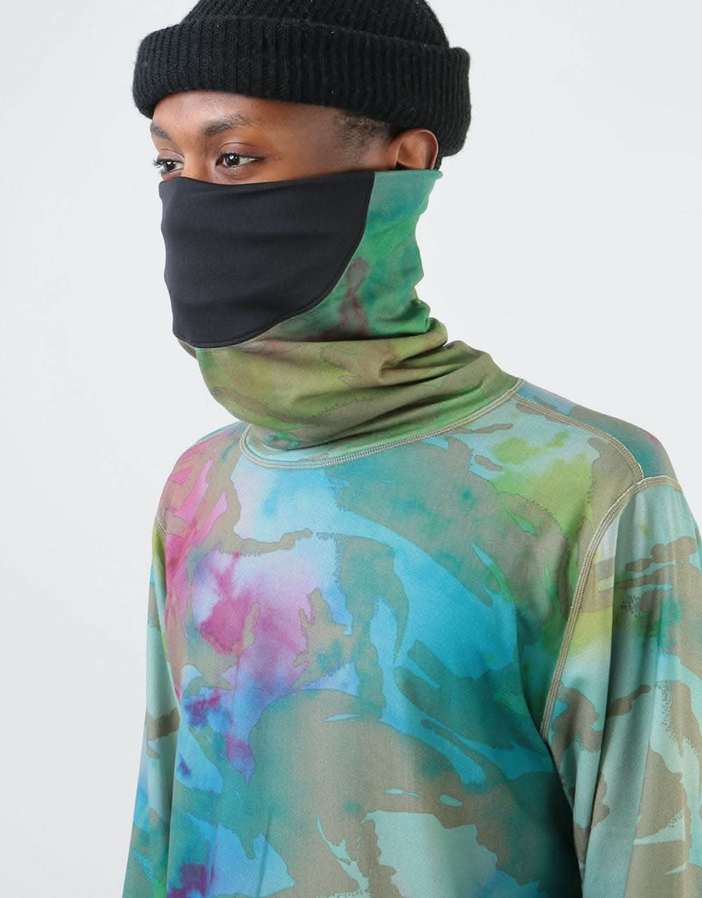 Burton Midweight Long Neck Thermal Top - Festival Camo