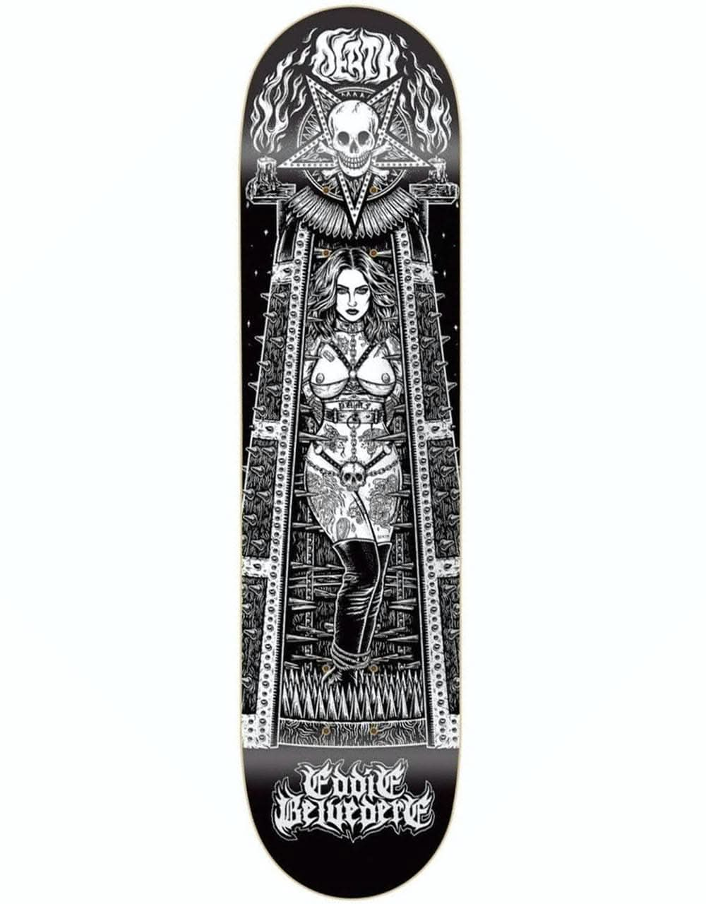 Death Belvedere Maiden Skateboard Deck - 8.5"