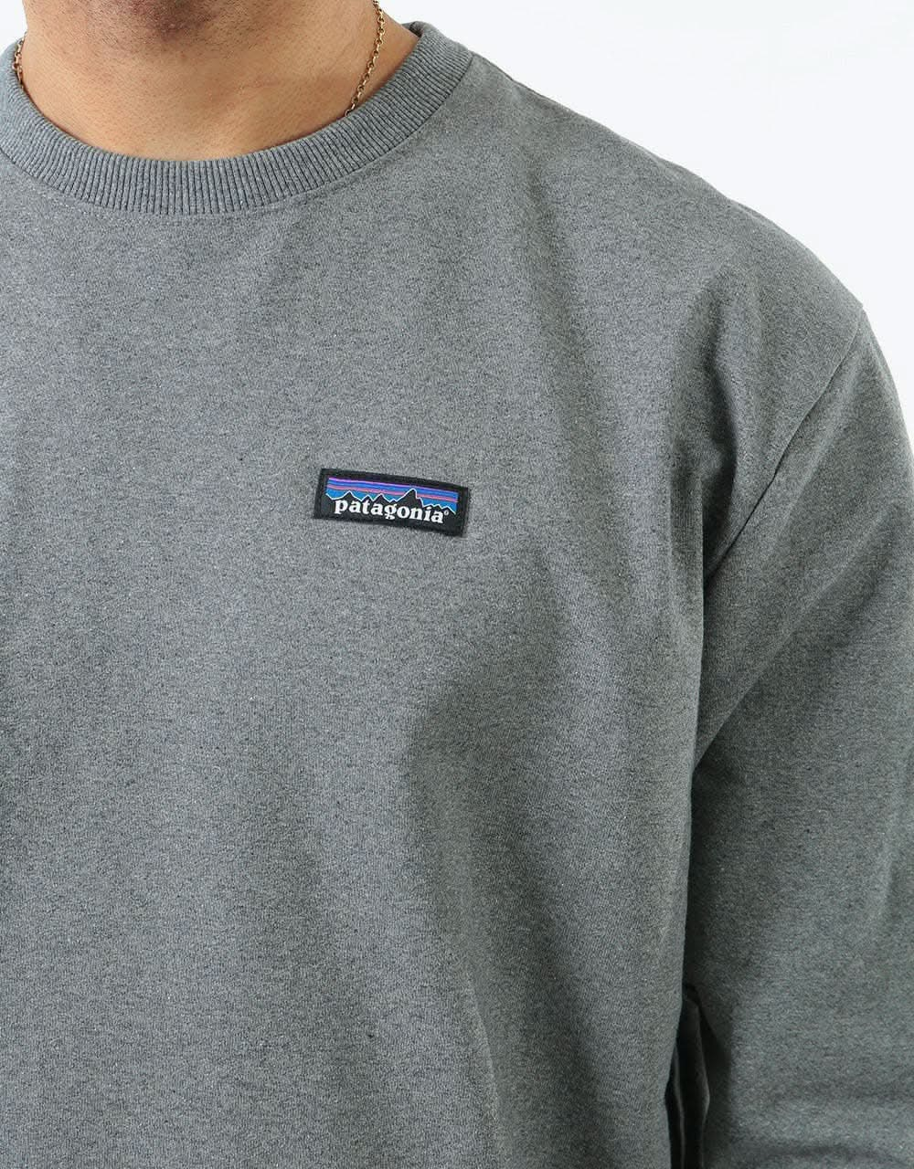 Patagonia P-6 Label Uprisal Crew Sweatshirt - Gravel Heather