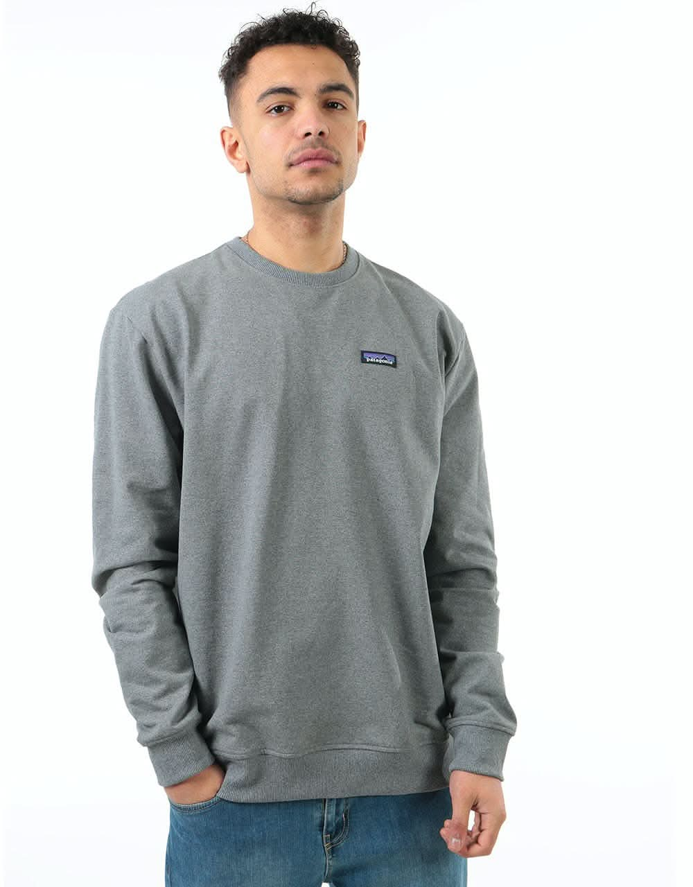 Patagonia P-6 Label Uprisal Crew Sweatshirt - Gravel Heather