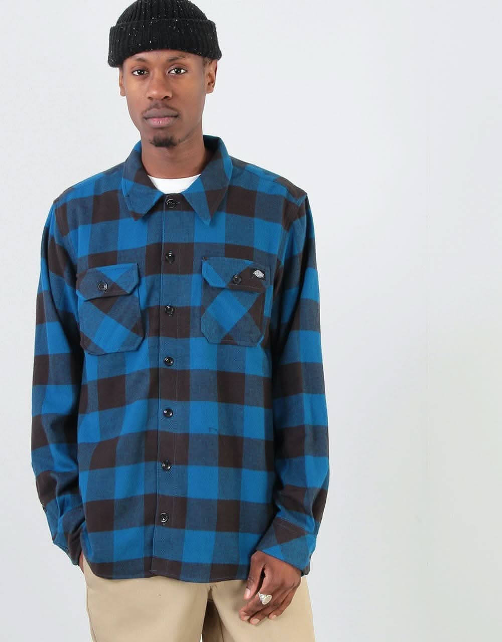 Dickies Long Sleeve Sacramento Shirt - Blue