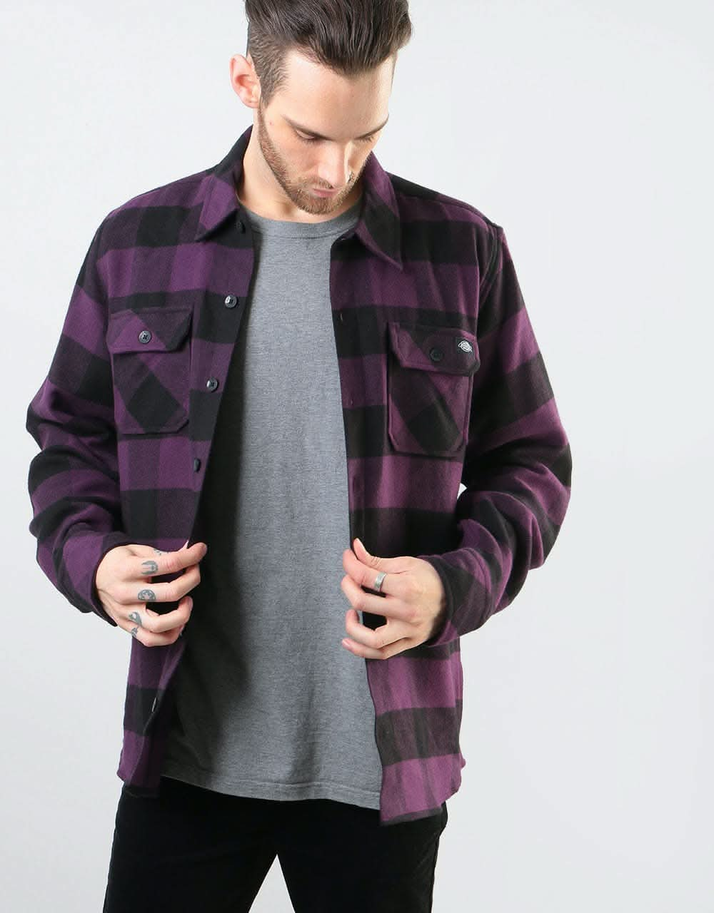 Dickies L/S Sacramento Shirt - Plum