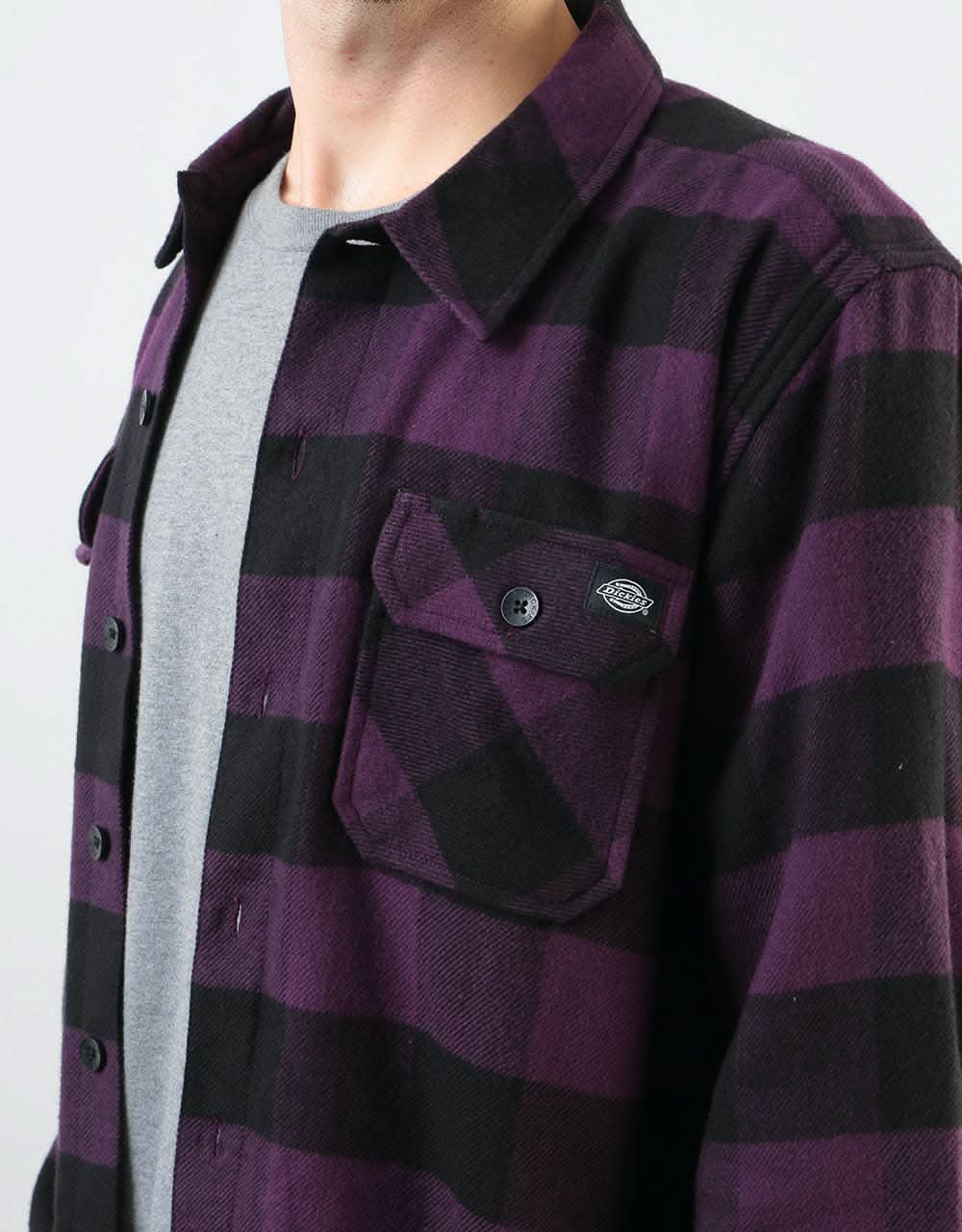 Dickies L/S Sacramento Shirt - Plum