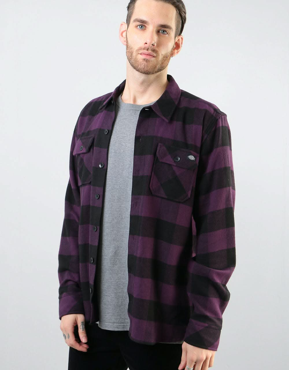 Dickies L/S Sacramento Shirt - Plum