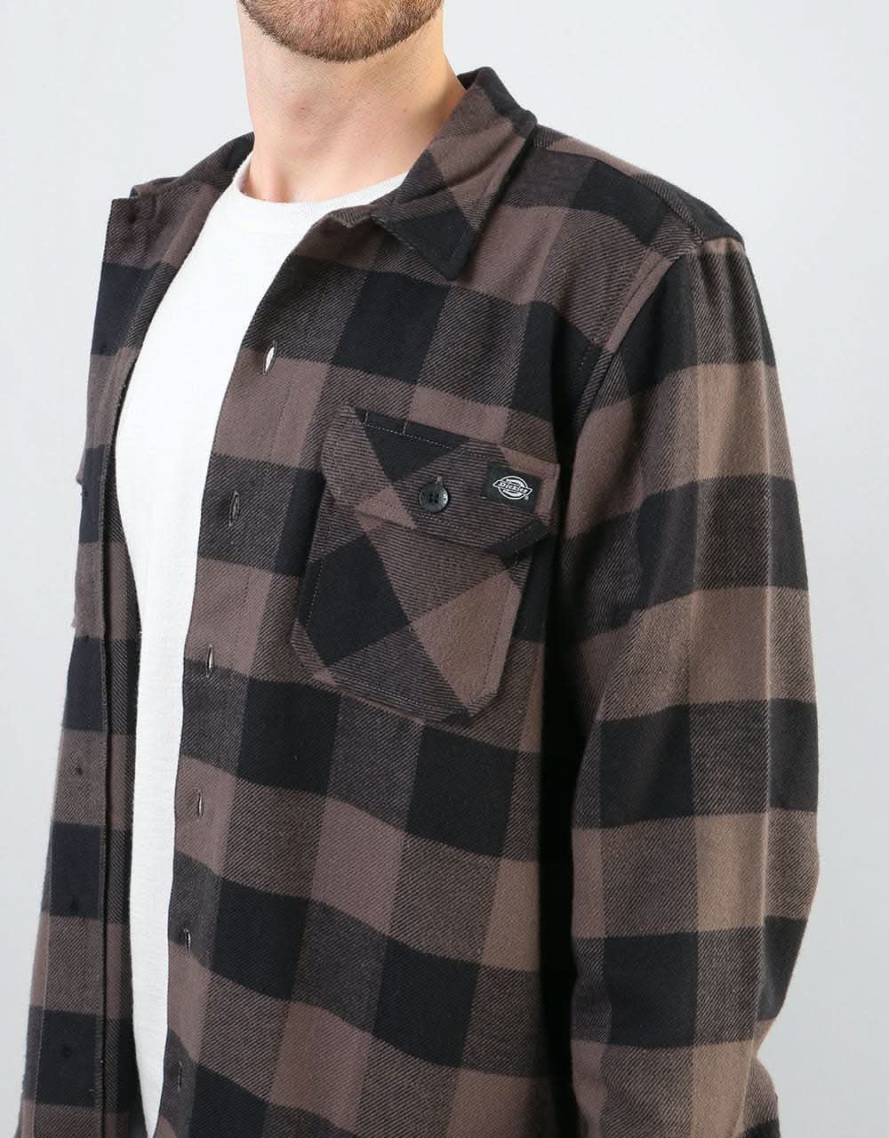 Dickies L/S Sacramento Shirt - Gravel Grey