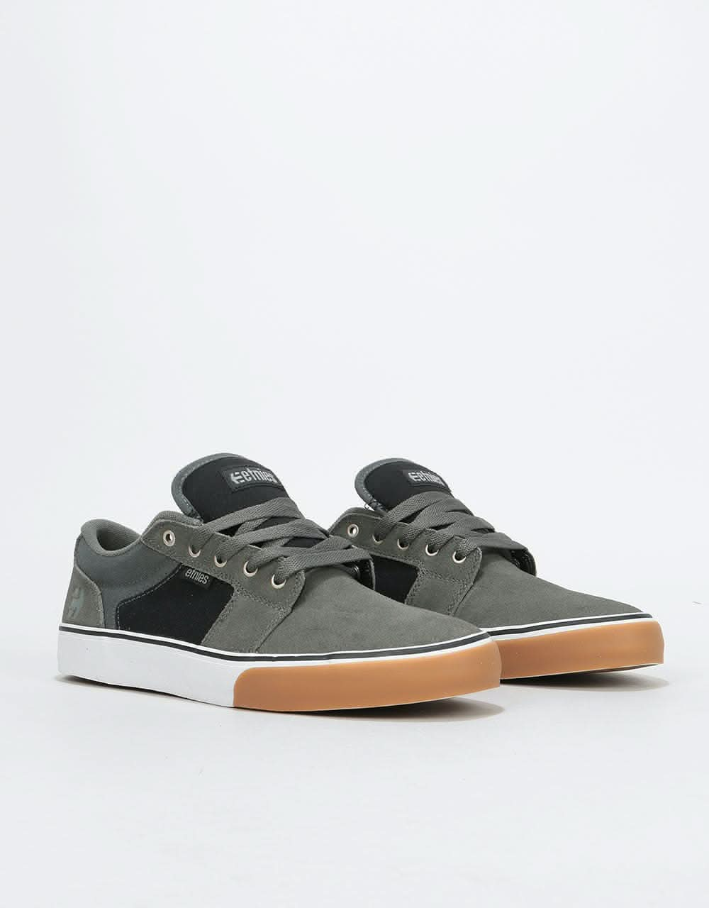 Etnies Barge LS Skate Shoes - Grey/Black/Silver