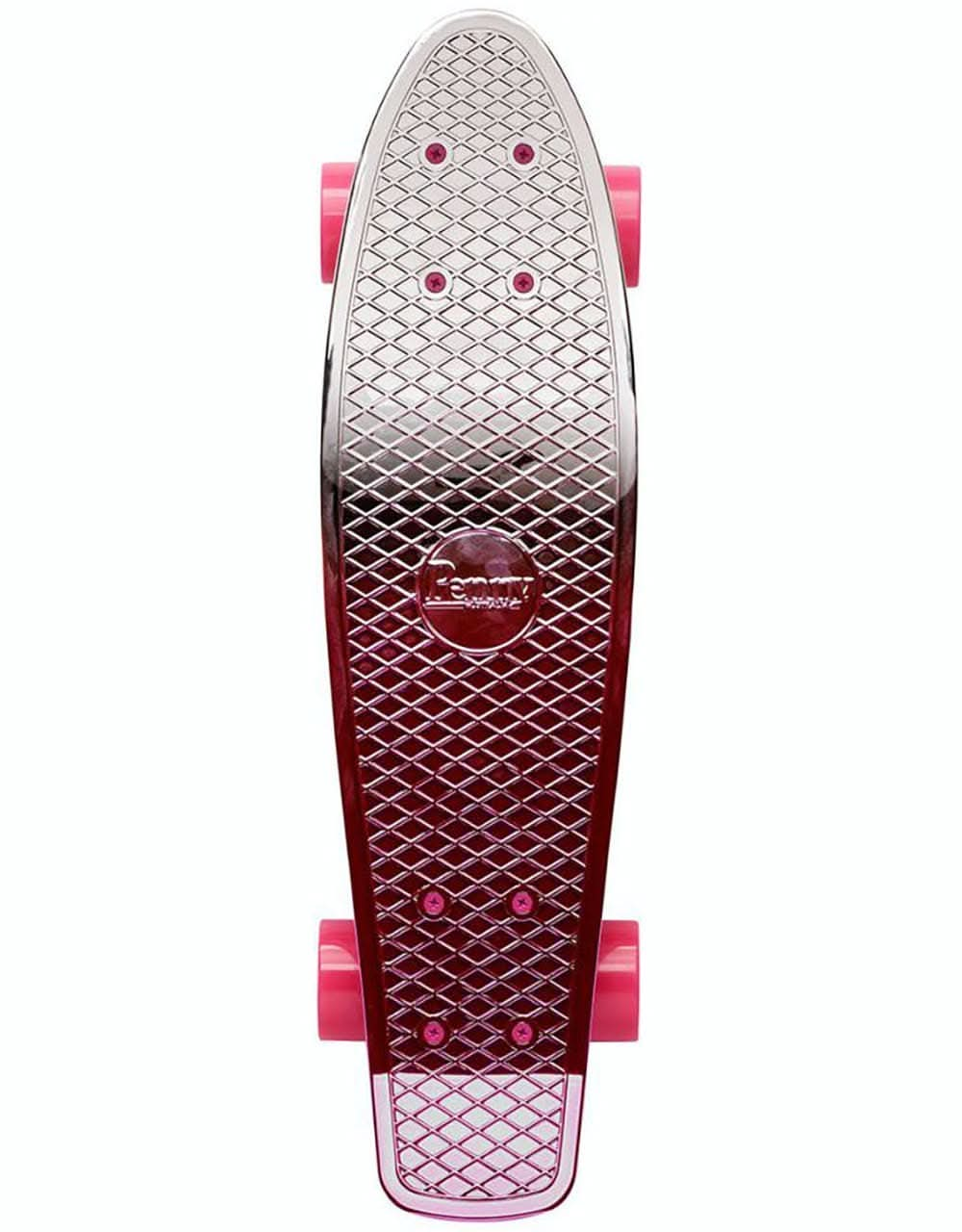 Penny Skateboards Metallic Fades Classic Cruiser - 22" - Silver/Pink M