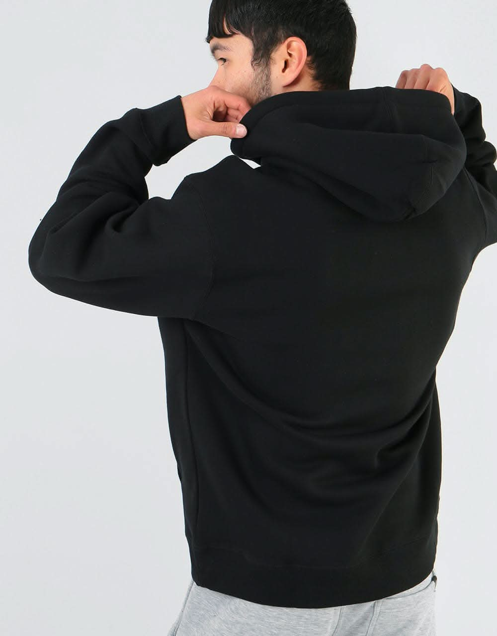 Stüssy Basic Copyright Applique Pullover Hoodie - Black