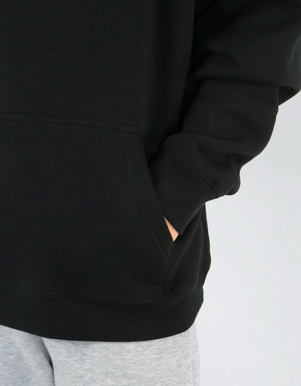 Stüssy Basic Copyright Applique Pullover Hoodie - Black