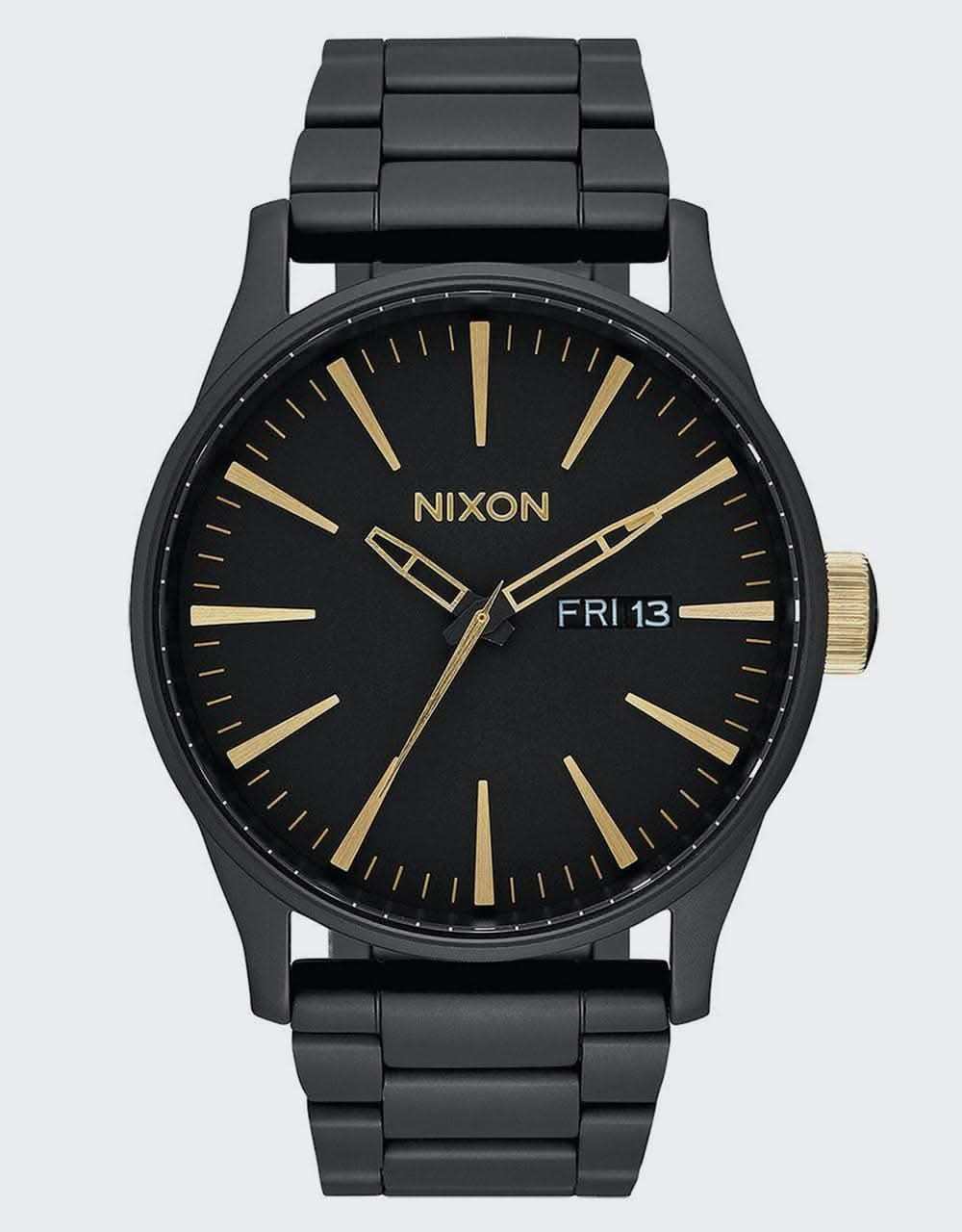 Nixon Sentry SS Watch - Matte Black/Gold