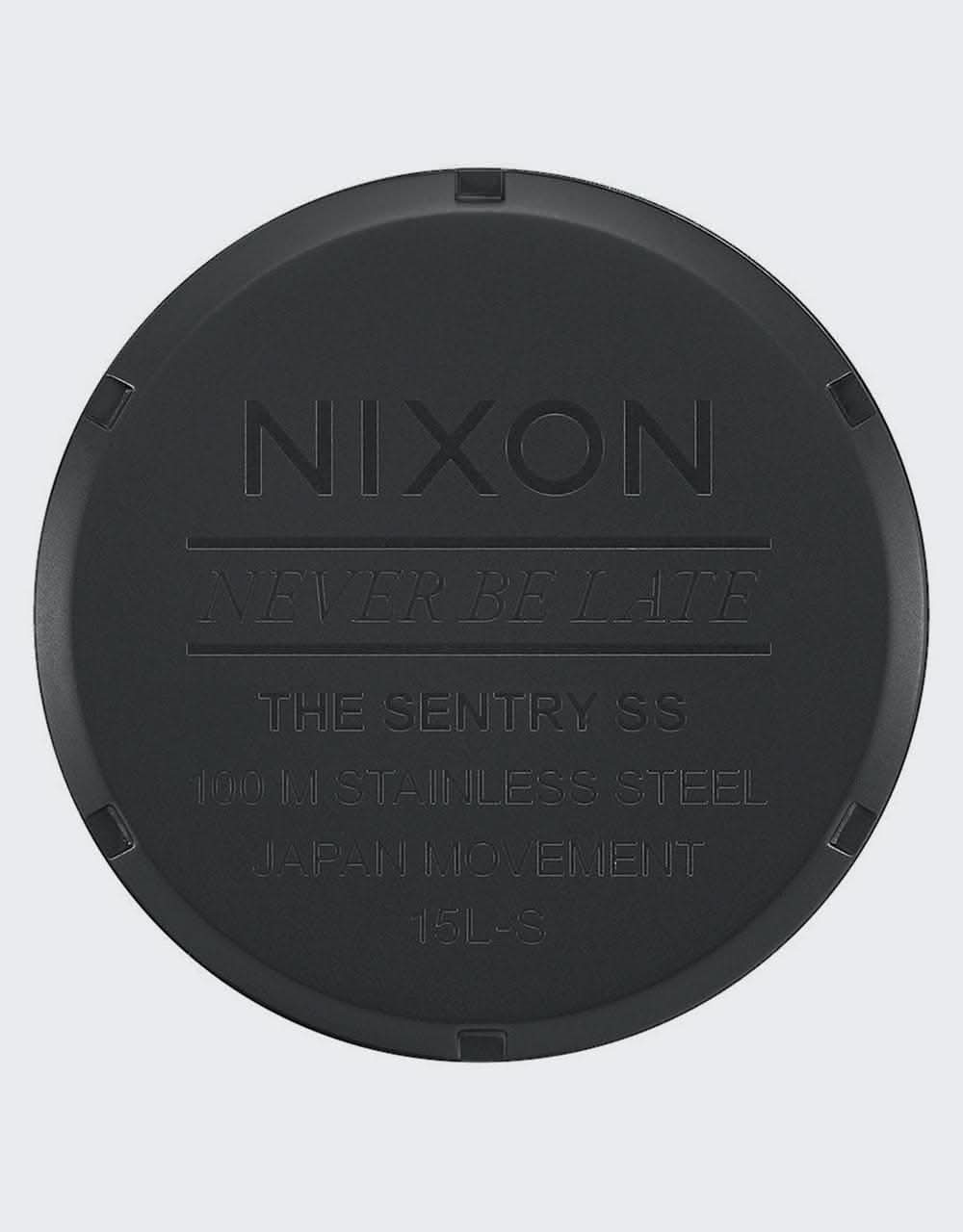 Nixon Sentry SS Watch - Matte Black/Gold