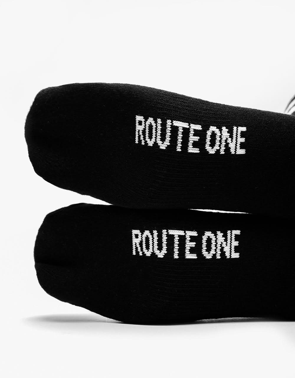 Chaussettes Route One Classic Crew - Noir/Blanc