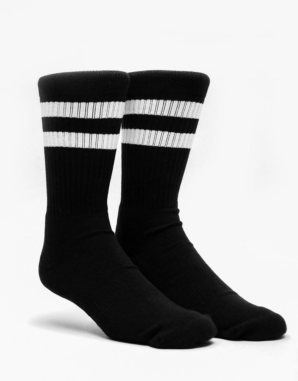 Calcetines Route One Classic Crew - Negro/Blanco