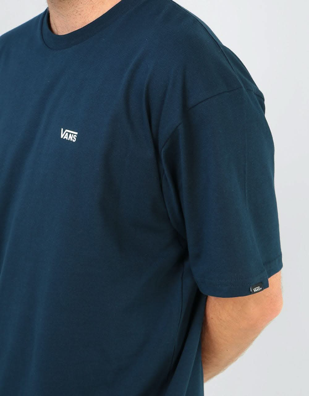 Vans Left Chest Logo T-Shirt - Navy/White